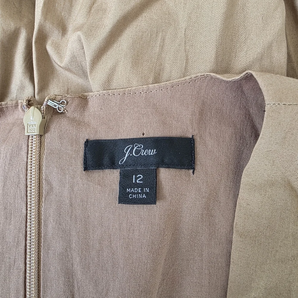 J.crew khaki midi belted dress size 12 - Picture 6 of 8